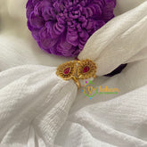 Premium AD Stone Toe Rings -Tilak-red-G7564